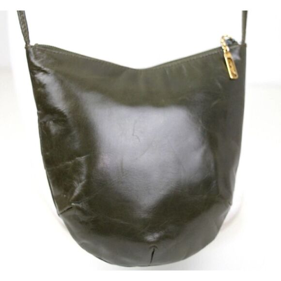 RODO ITALY OLIVE GREEN GENUINE LEATHER CROSSBODY SHOULDER BAG HANDBAG PURSE - Picture 3 of 12